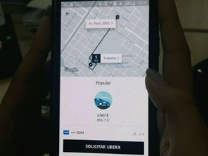 Uber Uberlândia  (Foto: Caroline Aleixo/G1)