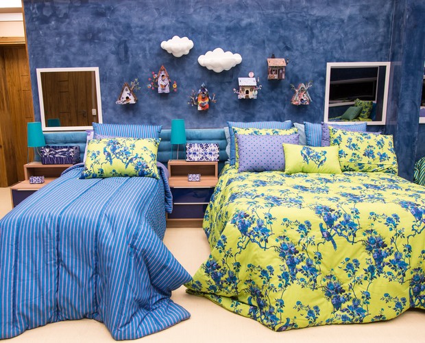 Quarto Azul (Foto: Veja todos os detalhes do quarto onde dormem os Brothers (Foto: Camila Serejo/Gshow))