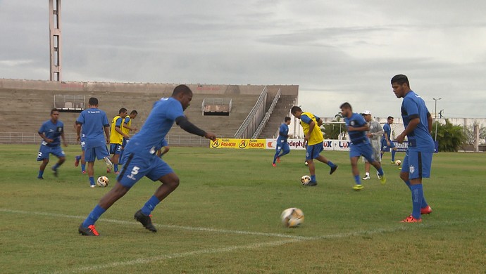 Treze, treino no Estádio Amigão (Foto: Reprodução /TV Paraíba)