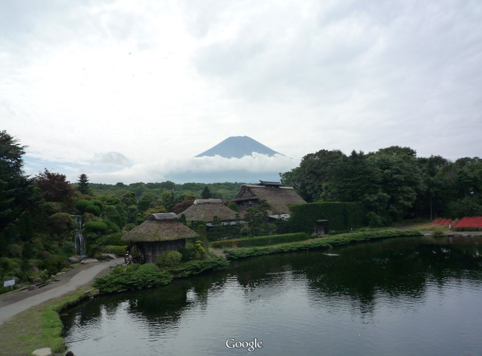Região do Monte Fuji, no Japão, no Street View do Google Maps (Foto: Reprodução/Paulo Finotti)