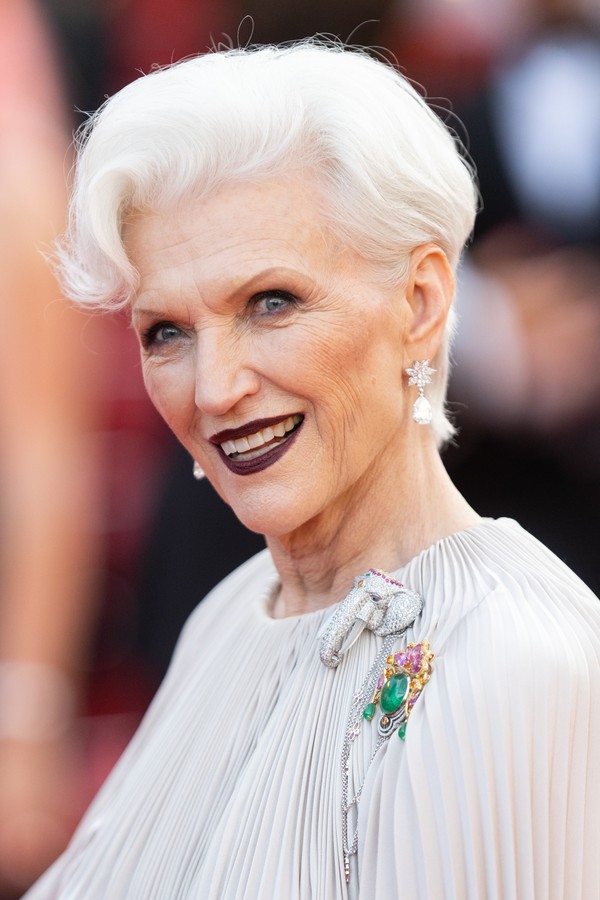 CANNES, FRANCE - MAY 25:  Maye Musk attends the screening of "Elvis" during the 75th annual Cannes film festival at Palais des Festivals on May 25, 2022 in Cannes, France. (Photo by Samir Hussein/WireImage) (Foto: WireImage)