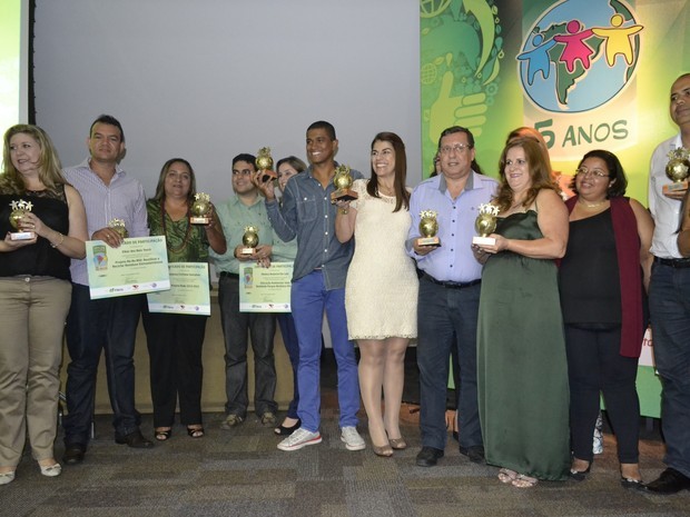 Participantes do Prêmio Atitude Sustentável 2014 (Foto: Renan Chagas/ G1 ES)