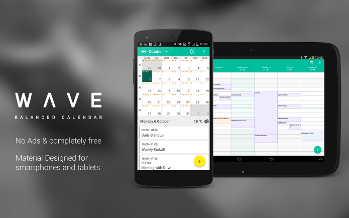 WAVE Calendar é bonito, fácil de usar e tem vários recursos (Foto: Divulgação)