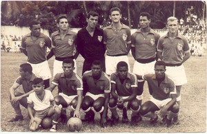 CRB x Santos, na Pajuçara (Foto: Arquivo/Museu dos Esportes)