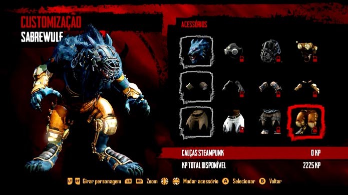 Killer Instinct: aprenda a customizar o visual dos personagens (Foro: Reprodução/Murilo Molina)
