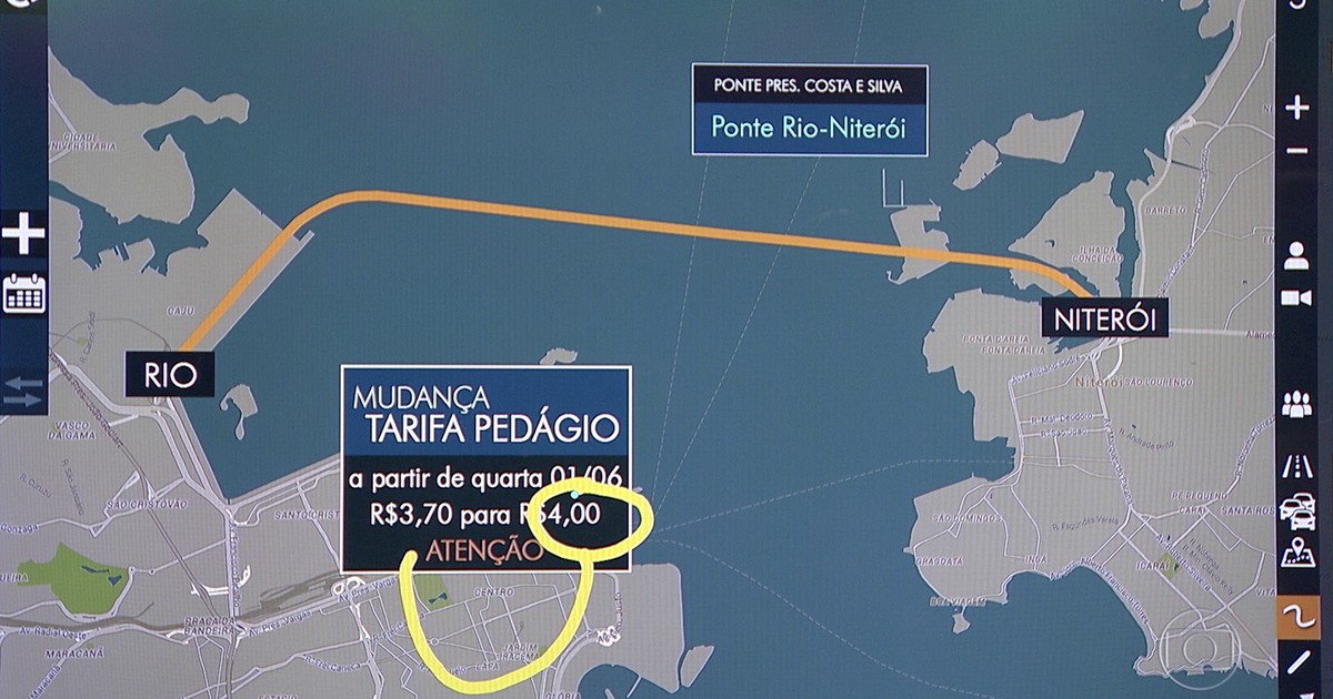 G1 Pedágio da Ponte RioNiterói tem