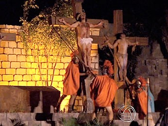 auto da Paixão de Cristo (Foto: Reprodução/TVCA)