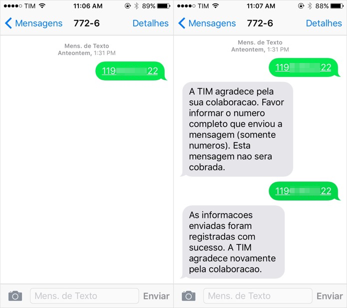 Denúncia realizada com sucesso (Foto: Reprodução/Helito Bijora)
