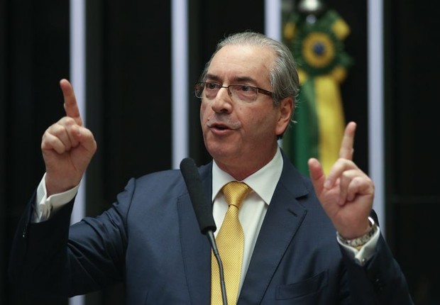 Eduardo Cunha (PMDB-RJ) faz discurso após ser cassado em votação na Câmara dos Deputados (Foto: Fabio Rodrigues Pozzebom/Agência Brasil)