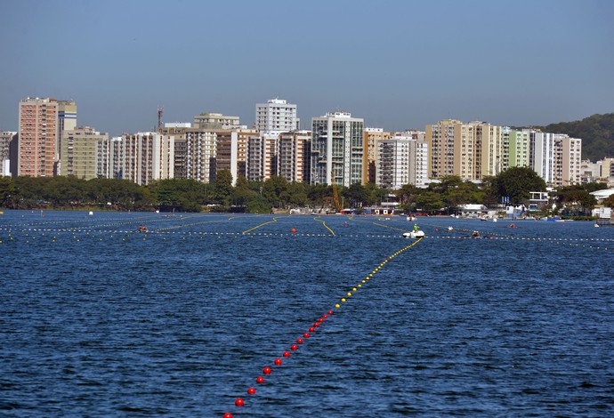 Estádio de remo da lagoa rodrigo de freitas olimpíadas rio 2016 (Foto: André Durão)