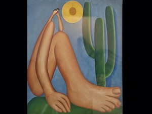 'Abaporu' (1928), de Tarsila do Amaral; óleo sobre tela; coleção Malba - Fundación Costantini, Buenos Aires (Foto: Sérgio Amaral /G1)