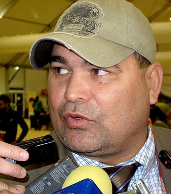 Chilavert entrevista jogo Chile (Foto: Thiago Dias / GLOBOESPORTE.COM) Chilavert entrevista jogo Chile (Foto: Thiago Dias / GLOBOESPORTE.COM)