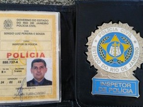 Inspetor da POlícia Civil do Rio foi preso por suspeita de  tráfico de armas (Foto: Divulgação/Polícia Civil de São Paulo)