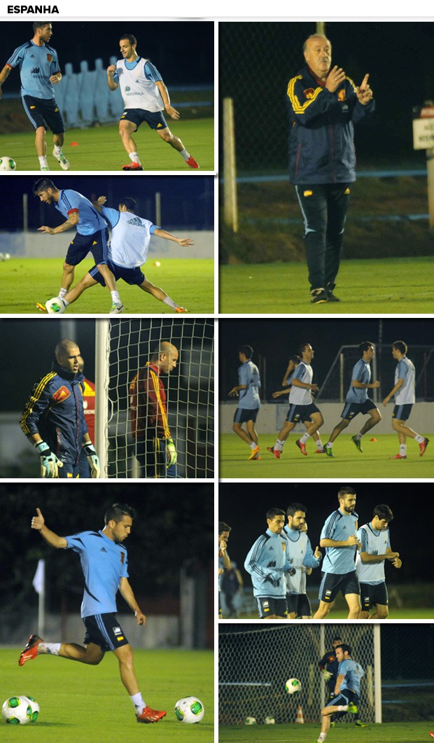 Mosaico, treino Espanha (Foto: Editoria de Arte)