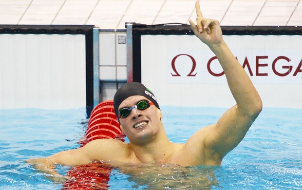 Nadador Daniel Gyurta, ganha 200m (Foto: Agência AFP)