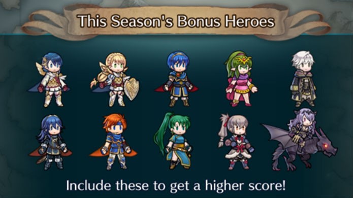 Fire Emblem Heroes: Escale os heróis mostrados no menu para dobrar seus pontos (Foto: Reprodução / Thomas Schulze)