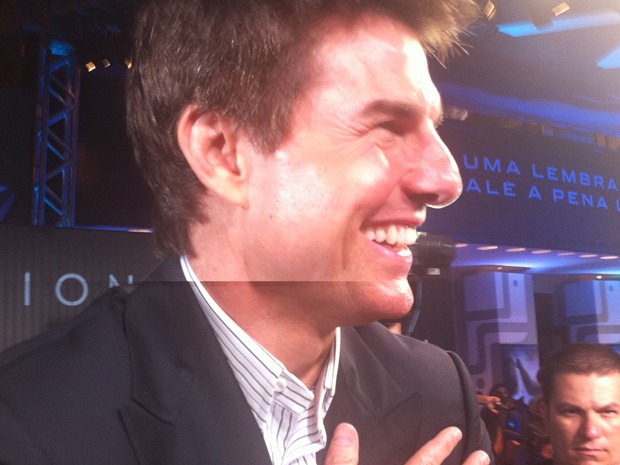 Tom Cruise chegou pouco depois das 20h ao Odeon (Foto: Gabriel Barreira / G1) Tom Cruise chegou pouco depois das 20h ao Odeon (Foto: Gabriel Barreira / G1)