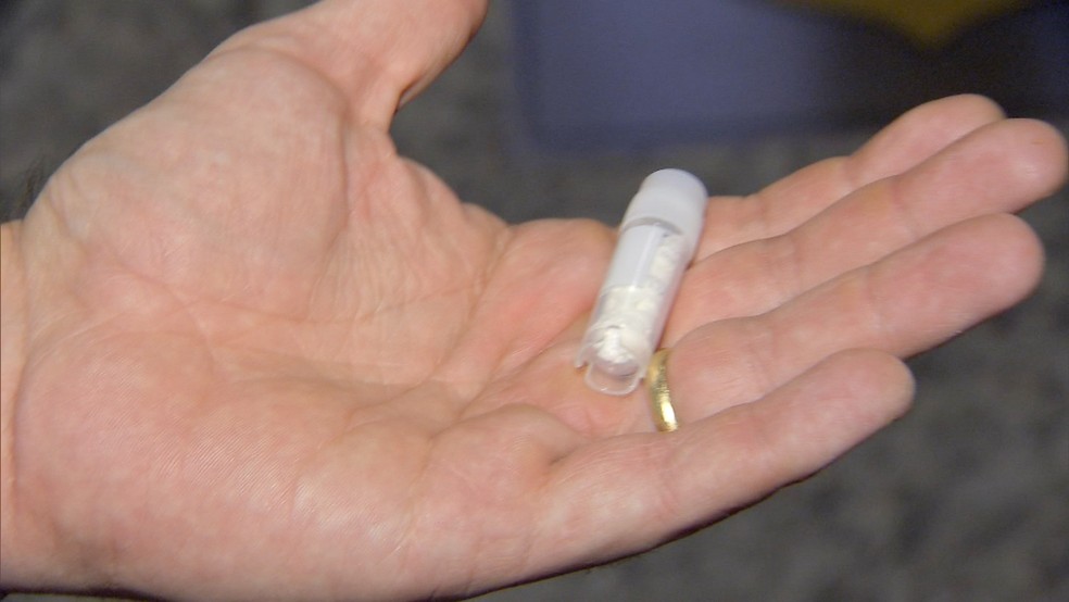 Em teste preliminar, cocaína apresentou características de pureza (Foto: Osni Miranda/TV Morena)