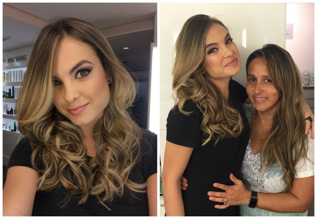 Lua Blanco e a colorista Rosângela Araújo (Foto: Divulgação/Divulgação)