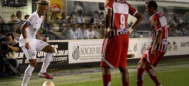 Neymar santos Botafogo_SP (Foto: Lucas Baptista / Agência Estado)