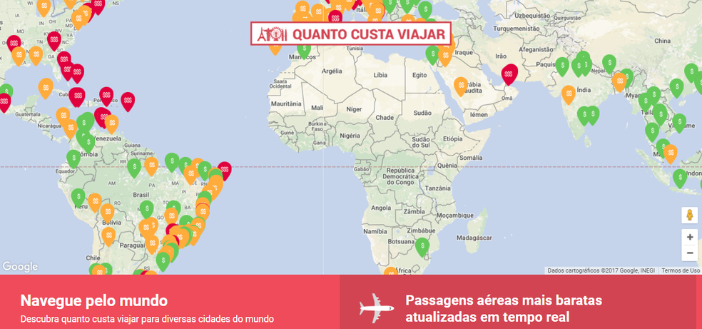 Quanto custa viajar faz orçamentos simplificados de viagens segundo o perfil do usuário (Foto: Reprodução/Luana Marfim)