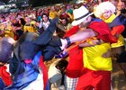 Fan Fest no Rio tem briga entre torcedores (Hudson Pontes / Agência O Globo)