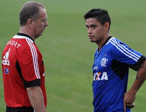 Mano Menezes Carlos Eduardo treino Flamengo (Foto: Alexandre Vidal/Fla Imagem)