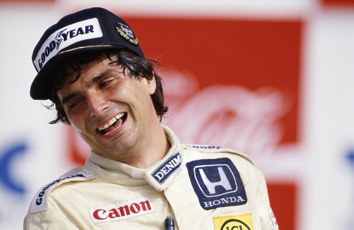 Nelson Piquet comemora uma de suas 23 vitórias na Fórmula 1, esta pela equipe Williams (Foto: Agência Getty Images) Nelson Piquet comemora uma de suas 23 vitórias na Fórmula 1, esta pela equipe Williams (Foto: Agência Getty Images)