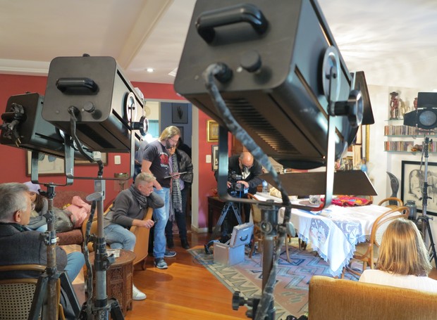 Durante as gravações, equipe técnica sentia o clima de aconchego das cenas  (Foto: Divulgação/RBSTV)