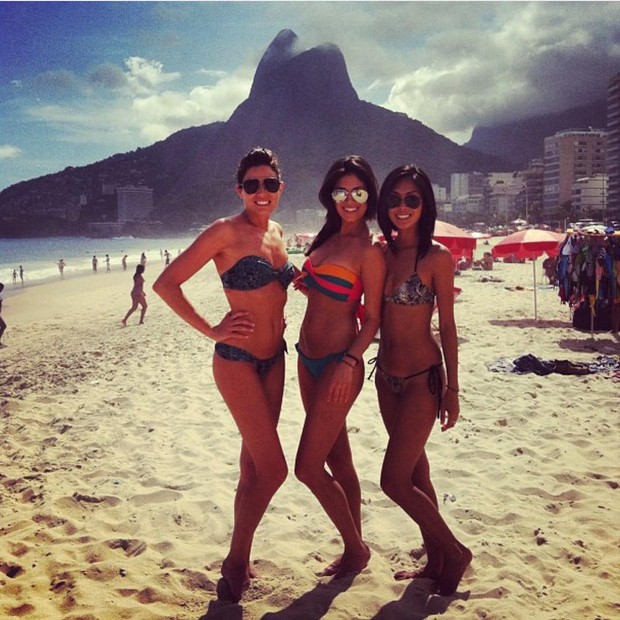 Nicole Johnson, a noiva do nadador americano Michael Phelps, gosta de praia e é fã do Rio de Janeiro (Foto: Reprodução/ Instagram)