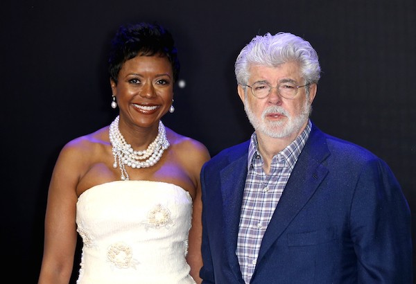 O diretor George Lucas e sua esposa, Mellody Hobson (Foto: Getty Images)