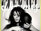 Kim Kardashian e Kanye West escondem nudez em capa de revista