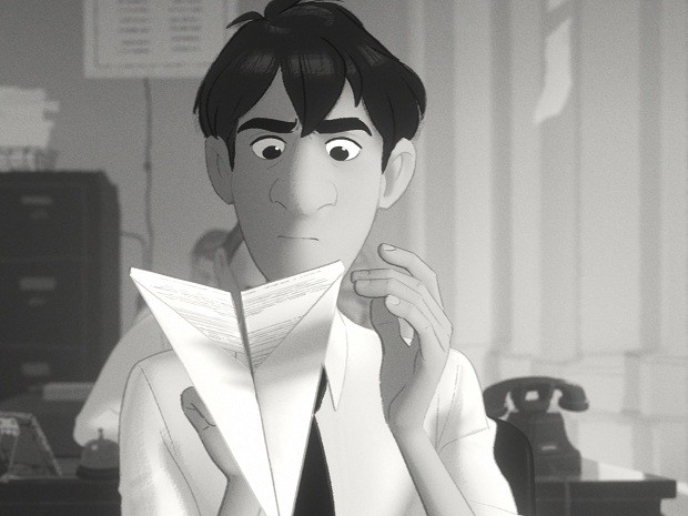 Cena da animação 'Paperman', que venceu o Oscar de melhor curta (Foto: Divulgação)