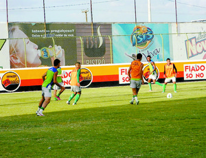Treino do Sousa, Estádio Marizão (Foto: Jéfferson Emanuel/Globoesporte.com/pb)