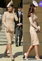 Look do dia: Kate Middleton aposta no tubinho nude em evento na Inglaterra