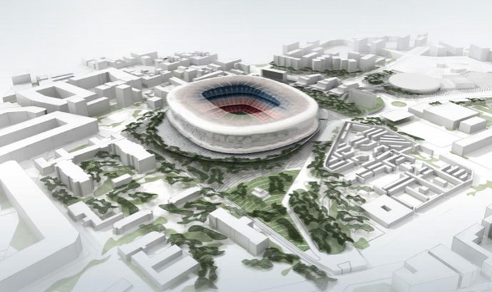 projeto novo estádio do Barcelona (Foto: Divulgação)