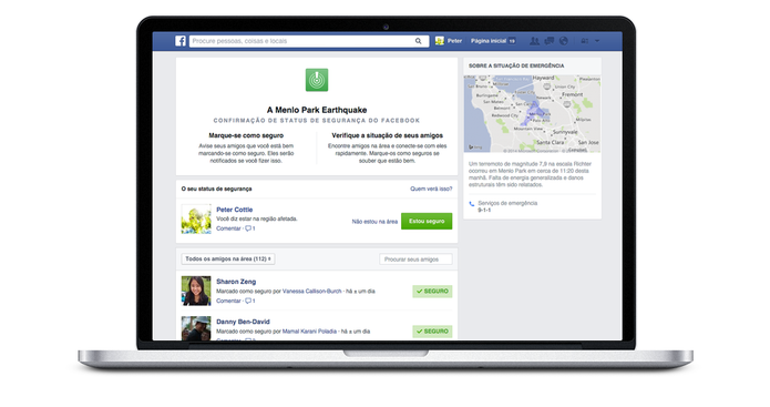 Safety Check: Confirmação de Status de Segurança no Facebook (Foto: Divulgação/Facebook) Safety Check: Confirmação de Status de Segurança no Facebook (Foto: Divulgação/Facebook)