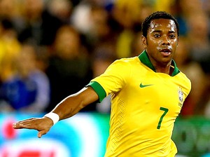 Robinho com a camisa da Seleção (Foto: Getty Images)