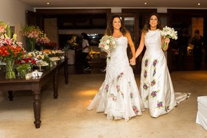 Daniela Mercury e Malu Verçosa se casaram em outubro de 2013 (Foto: Célia Santos/Divulgação)