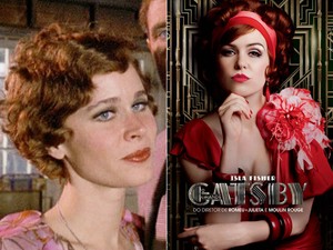 Karen Black, em 1974, e Isla Fisher, em 2013, interpretaram a personagem Myrtle Wilson no cinema (Foto: Divulgação)