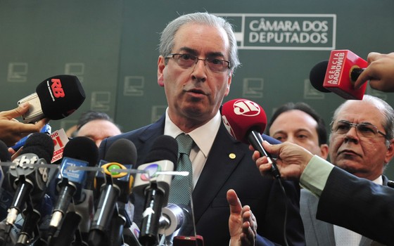 Eduardo Cunha, presidente da Câmara dos Deputados, fez um pronunciamento à imprensa nesta sexta-feira (17) (Foto: Luis Macedo / Câmara dos Deputados)