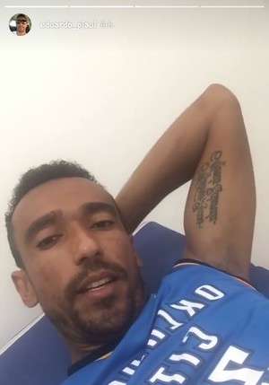 Eduardo, atacante do Flamengo-PI (Foto: Reprodução/Instagram ) Eduardo, atacante do Flamengo-PI (Foto: Reprodução/Instagram )