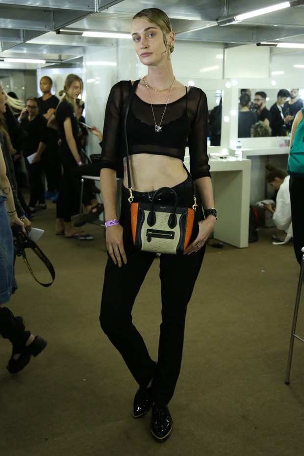 Viviane Orth - Backstage do Elle Fashion (Foto: Roberto Filho / BRAZIL NEWS)