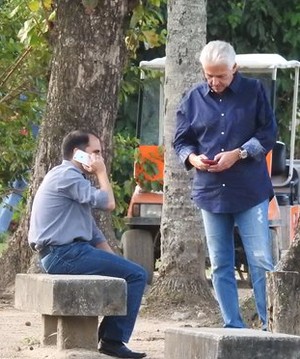 Rodrigo Caetano e Flávio Godinho Flamengo (Foto: Fred Gomes)
