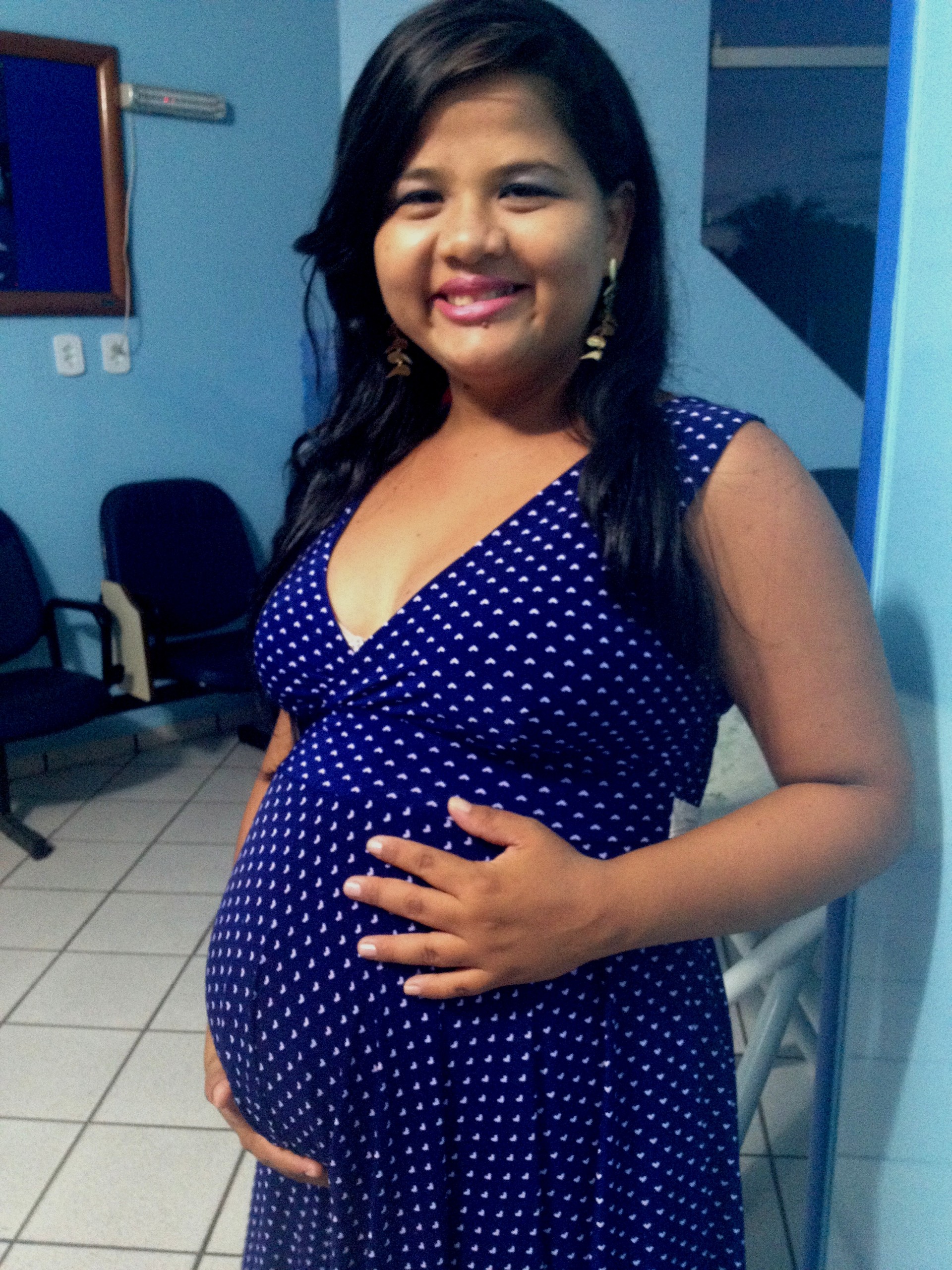 A jornalista Natashia Santana, espera seu primeiro filho (Foto: Luana Leão/G1)
