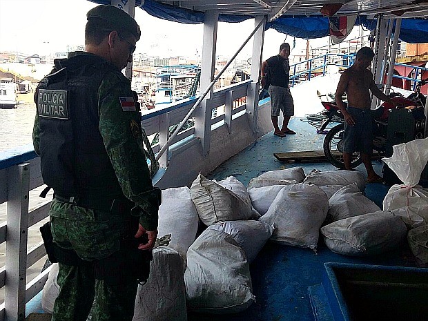 G Pol Cia Militar Apreende Mais De Uma Tonelada De Pescado Em Barco