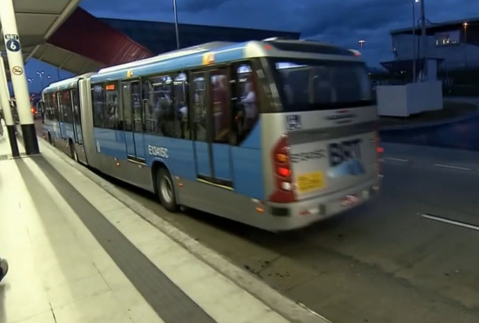 BRT integrará zona sul do Rio de Janeiro com a Barra da Tijuca (Foto: Reprodução SporTV) BRT integrará zona sul do Rio de Janeiro com a Barra da Tijuca (Foto: Reprodução SporTV)