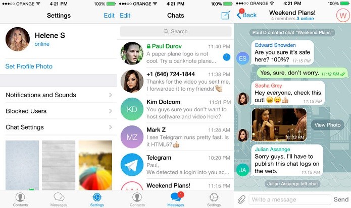 Telegram agora já permite baixar arquivos de mídia em segundo plano (Foto: Divulgação/AppStore)