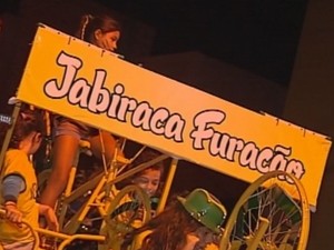 Jabiraca ficou famosa nas comemorações (Foto: Reprodução / TV TEM)