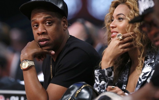 Beyoncé com o marido Jay-Z no NBA All-Star Game (Foto: Reuters) Beyoncé com o marido Jay-Z no NBA All-Star Game (Foto: Reuters)